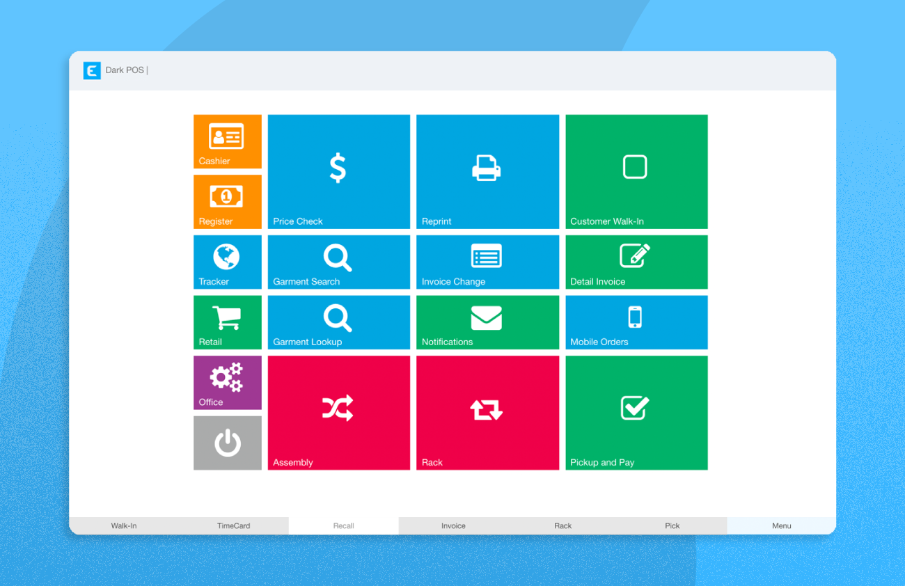 screenshot of Enlite POS